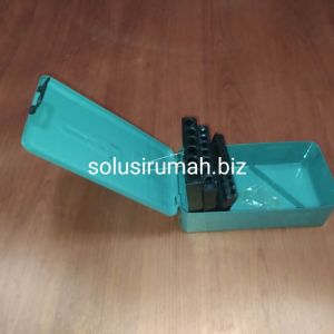 KOTAK SAJA MATA BOR BESI MATABOR BOX DARI SET 25PCS 25 PCS FULL METAL warna random ya