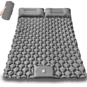 Q-1151 STORE Inflatable Sleeping Pad Double TPU Camping Air Mattress Portable Extra Wide Tent Sleeping Mat