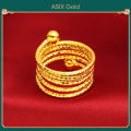 ASIX GOLD Original 916 Korea Gold Women's Bracelet Ring Set. 