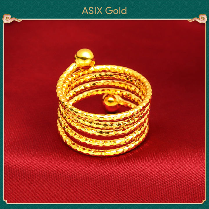 ASIX%20GOLD%20Original%20916%20Korea%20Gold%20Women's%20Bracelet%20Ring%20Set%20-%20Image%206