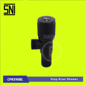 STOP KRAN KLOSET WASTAFEL SHOWER CFKS90 STAINLESS FUN CORNER DENGAN PAKING AMAN