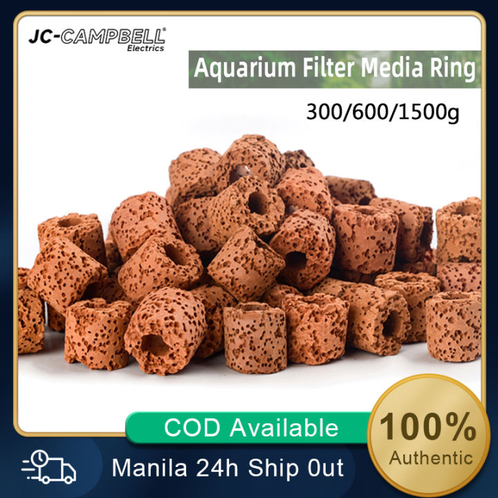 Image showcasing 300g/600g/1500g Aquarium Ceramic Lava Ring for Aquarium Filter Media ...