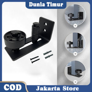 Door Adjustable Sliding Floor Guide Support Roller Retainer Barn Door Hardware Untuk Pintu Geser Pintu Sliding