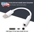Adapter Jack USB Type C, Cara Mudah Ubah Port USB Type C ke Port Audio Jack 3.5mm. 