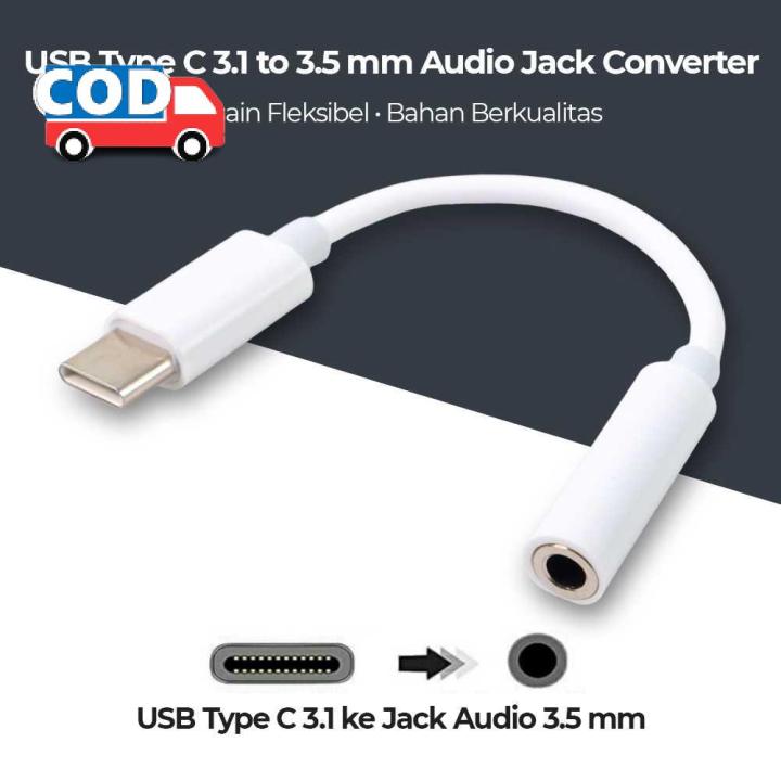 Adapter Jack USB Type C, Cara Mudah Ubah Port USB Type C ke Port Audio Jack 3.5mm