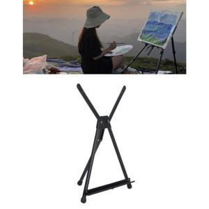 Tabletop Display Easel Metal Frame 13-22.8Inch Height Adjustable Folding Portable for Photo Painting Book Art Supplies