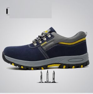 Sepatu Safety Boots Pria Cowok Touring Tracking Ujung Besi Kerja Proyek Olahraga Lapangan Safety Shoes 066
