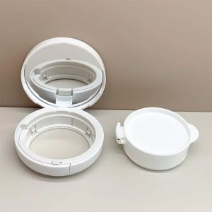 MAYIT Dung tích 15g/0.5oz Hộp đựng bông phấn khí nén Trống rỗng với gương trang điểm bằng bọt biển Hộp đựng mỹ phẩm Có thể đổ đầy lại Hộp đựng gương bằng mút xốp