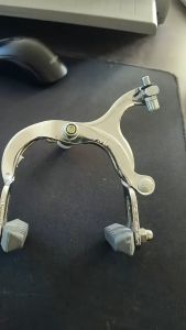 C Shape Road Bike Caliper Brake 1PC Lightweight Precise Rear & Front Brake for Replacement Bicycle