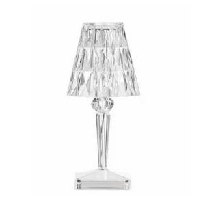Beautiful Diamond Table Lamp USB Rechargeable Acrylic Decoration Lamp For Bedroom Bedside Crystal Table Lamp Gift LED Night Light Lighting