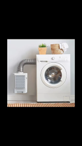 Nhôm ống thông gió Máy sấy Hose Máy sấy Hose ống dẫn khí linh hoạt với 2 kẹp cho HVAC thông gió sưởi ấm làm mát xả