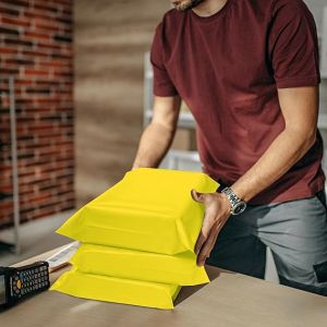 Kantong Plastik 50x60cm Packing Polymailer Olshop Warna Isi 50pcs Lem Kuat Anti Sobek Waterproof