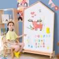 Kids Whiteboard With Stand For Kids Writing Tablet Writing Board For Kids Children's Drawing Blackboard For Kids Dust-Free Wall Double-Sided Erasable Whiteboard Magnetic Board. 