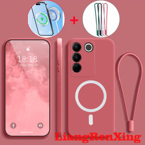 Case for VIVO V27 5G VIVO V27E Y100 V29E V29 5G phone casing Softcas Silicone Protector shockproof Cover new design aesthetic Wireless magnetic attraction YTBSWX01