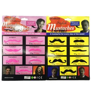 Amazon Halloween Beard Props Jazz Beard Mens Womens Pink Simulation Beard Personalized Mustache