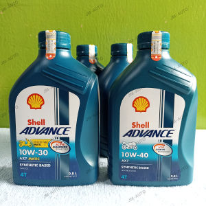 Oli Motor Shell Advance 4T AX7 Matic (10w-30) AX7 Manual (10w-40) 800mL 1Liter