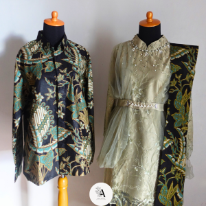 [Promo Cuci Gudang Bisa COD] Batik Couple Kebaya Amina Kebaya Brokat Tile Mix Satin Rok Span Katun Prima Kebaya Wisuda Tunangan Lamaran Termurah