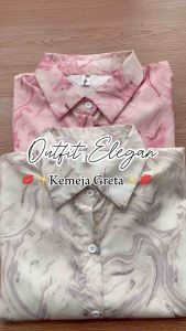 IOS SHOP GRETA BLOUSE ATASAN KANTOR KOREAN KEKINIAN KOREA PREMIUM GROSIR RESELLER OOTD MUSLIM HIJAB