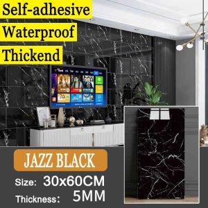 20PCS Marble Wallpaper 30X60CM Self-Adhesive Waterproof decor wall PVC printed wallpaper Tiles Sticker f Oilproof wallper Tiles Sticker f Oilproof wall