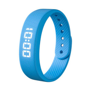 Vòng đeo tay thông minh LED theo dõi sức khỏe đo bước chân theo dõi giấc ngủ báo động rung sạc USB chống nước IP65 đồng hồ thể thao