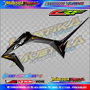 STRIPING VARIASI MOTOR HONDA CRF 150 L / STIKER LIST HONDA CRF150 L