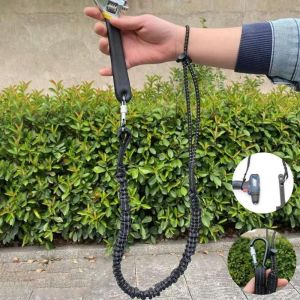 TEN With Carabiner Hook Safety Bungee Tether Lanyard 3 Colors 50~80cm Aerial Work Tool Climbing Working Anti-Falling Rope Climbing Accessories
