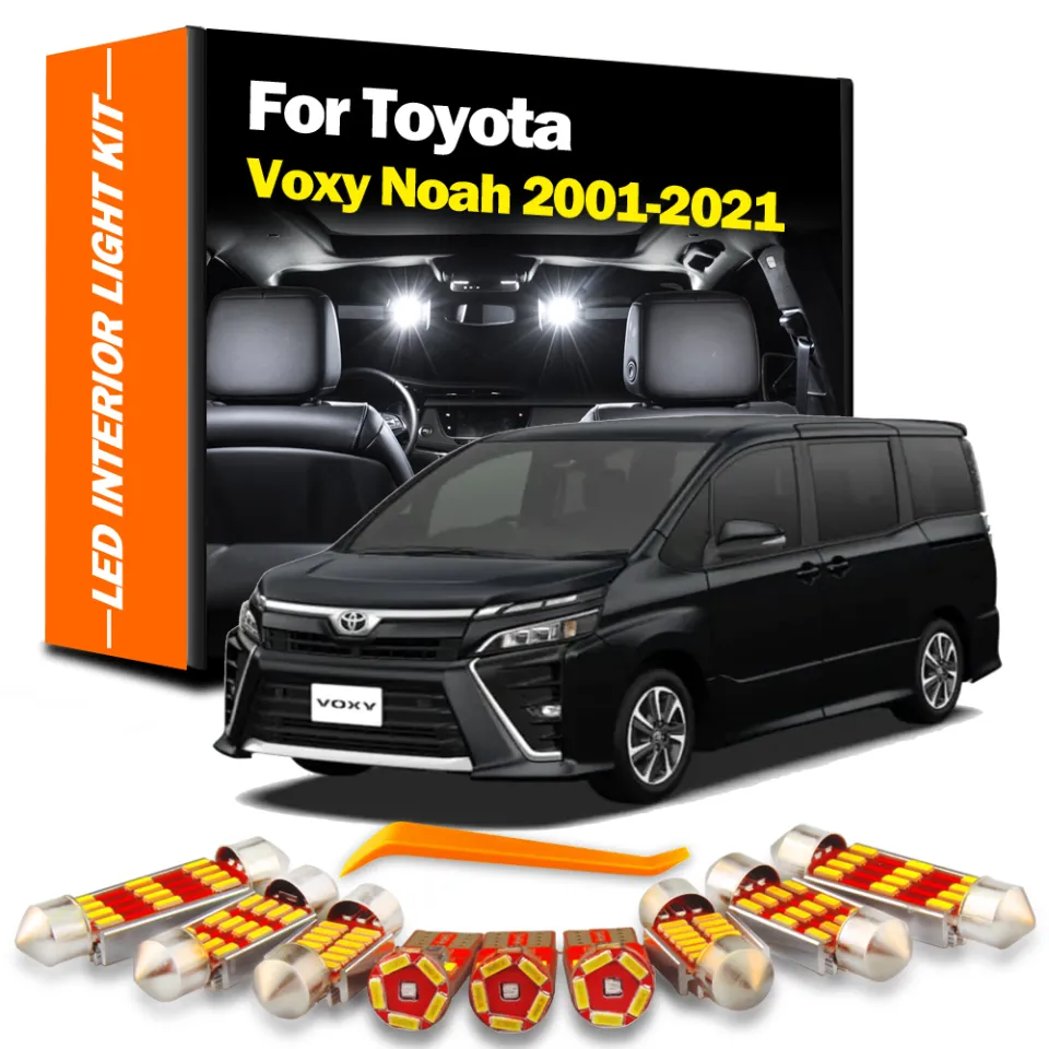 White Ice Blue Interior LED For Toyota Voxy Noah 60 65 70 75 80 