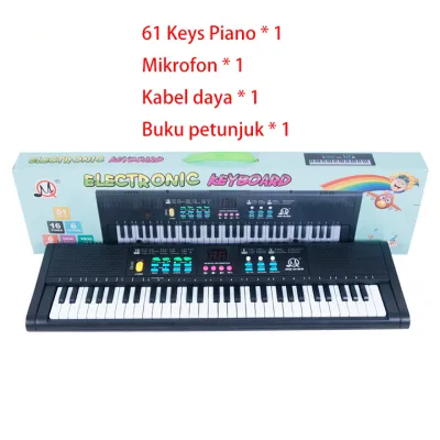 Multifungsi organ elektronik 61 Keys / 3-6-12 tahun piano profesional keyboard kecil / Organ Elektronik Siswa