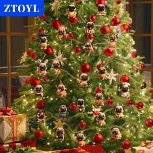 [COD]🔥🔥🔥ZTOYL Pug Advent Calendar 2025 24 Days Christmas Advent Calendar With Cute Pug Dog Hanging Ornaments Holiday Gift For Dog Lovers