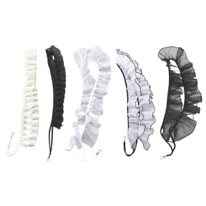 Elegant Ruffled Edges Delicate Lace Trim Frilled Border Cellphone Strap Chain Fashionable Accessory for Mobilephone Case