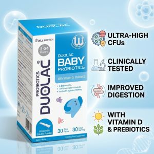 DUOLAC Baby Probiotics (30 Sticks) Infant Gut Health & Digestion Vitamin A & D For 3 Months+