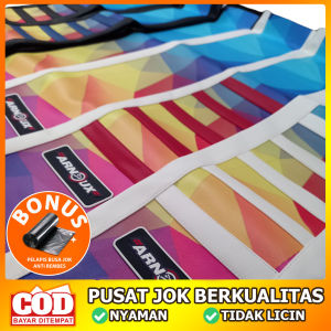 Sarung Jok Arnoux PRINT PRISMA COLORFUL WHITE SERIES KLX DTracker CRF WR