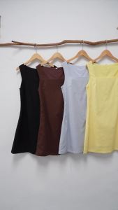 French Square Neck Sleeveless Linen Dress Womens 2026 Summer New Retro Solid ColorDress Cotton Linen Slim Ladies Dresses2026