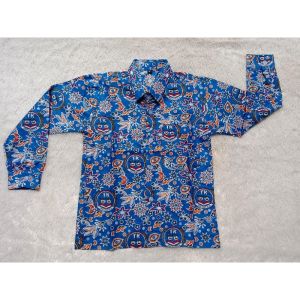 BATIK TK NASIONAL // BATK IGTKI BIRU LENGAN PANJANG ANAK LAKI-LAKI PEREMPUAN