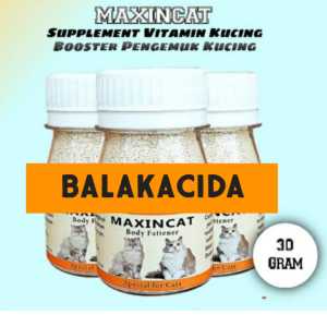 Maxincat Body Fattener Cat 30gr | Penggemuk Kucing Repack 30gr | Penambah Bobot Kucing