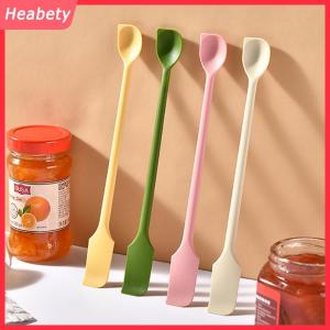 Heabety 1 cái thìa Silicone chịu nhiệt dài xử lý kép kết thúc scraper với muỗng mứt spatulas tiện ích nhà bếp phụ kiện nhà bếp