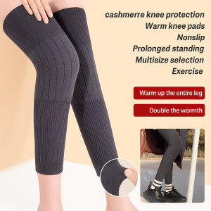 Warm lengthened wool knee pads set freeWarm knee pads old cold legs