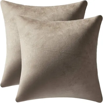 Throw Pillow Cases 18x18 Teal: 1pcs Pack Cozy Soft Velvet Square Decorative Pillow Covers for Farmhouse Home Decor no pillow