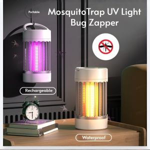 Ziguang UV Mosquito Trap Rechargeable Portable Bug Zapper Indoor Outdoor UseSilent InsectKiller Mosquito TrapUVLight BugZapper Rechareable Portable Waterproof Indoor OutdoorMosquito KillerQuiet Bug Zapper