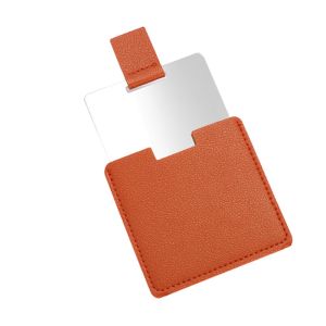 BAIXL Mini Multicolor Foldable Drop Resistant Women Girls No Broken Gift for her PU Protective Cover Makeup Mirror Stainless Steel Mirror Compact Pocket Mirror Cosmetic Mirror