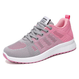 Womens shoes new soft sole comfortable casual shoes trend sports running shoes womens breathable woven shoes