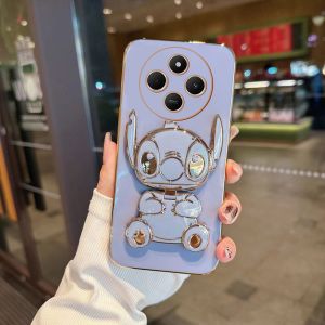 Softcase Xiaomi Redmi 14C / Poco C75 Casing Silicon Dudukan Stich Plating