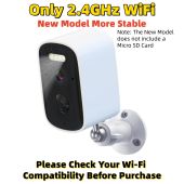 [SG Ready Stocks] Wireless CCTV Camera - Rechargeable Battery Spotlight/Alarm & AI Human Recognition 2K Ultra HD Color Night Vision & IP66 Weatherproof