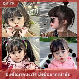【QrhYK】 ยางรัดผมไนลอนธรรมดาสีสันสดใสสายรัดผมขนาดเล็กสำหรับเด็กผู้หญิง100ชิ้น