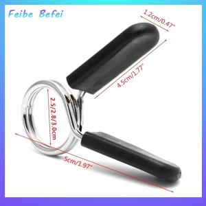[Feibe Befei] 25 28 30mm Barbell Clamp Spring Collar Clips Gym Weight Dumbbell Lock Standard Lifting Kit Barbell Lock