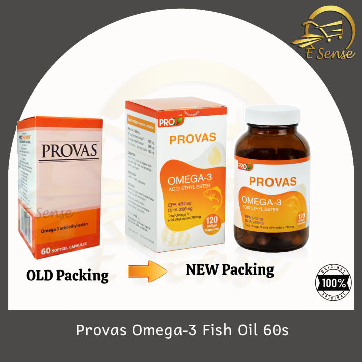 [E SENSE] PROVAS OMEGA-3 Fish Oil - 60s | Lazada