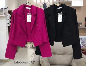 Blazer Crop Wanita Korean Style Bahan Katun Premium Berkualitas Luaran Cewek Modis Kekinian