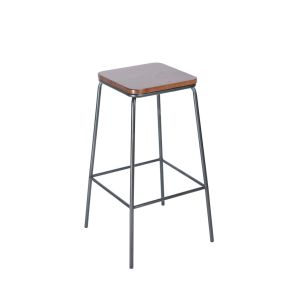 Combo 2 Ghế quầy bar cho quán cafe nhà hàng khách sạn phong cách Âu Mỹ -Ghế đôn tròn chân cao gỗ keo