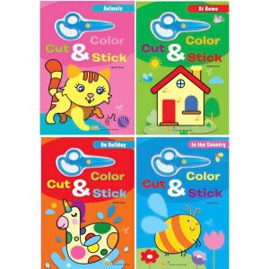Sách - Color Cut & Stick - ndbooks