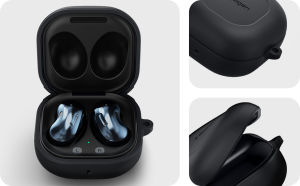 SPIGEN เคสสำหรับ Galaxy Buds 3 FE / Core / FE / 3 Pro / 3 / 2 Pro / 2 / Pro / Live [Rugged Armor] Carbon Fiber Design with Flexible and Durable Shock Absorption / เคส Galaxy Buds / เคส Galaxy Buds Core / เคส Galaxy Buds 3 Pro / เคส Galaxy Buds FE